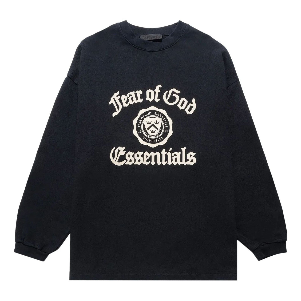 Fear of God Essentials FW24 Heavy Long Sleeve T-Shirt 'Black' 125HO242010F