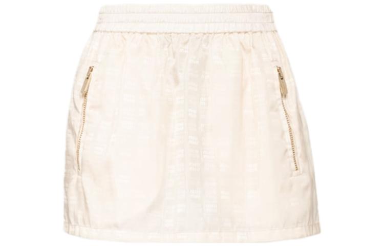 MIU MIU SS23 Casual Short Skirts Women's Ivory
