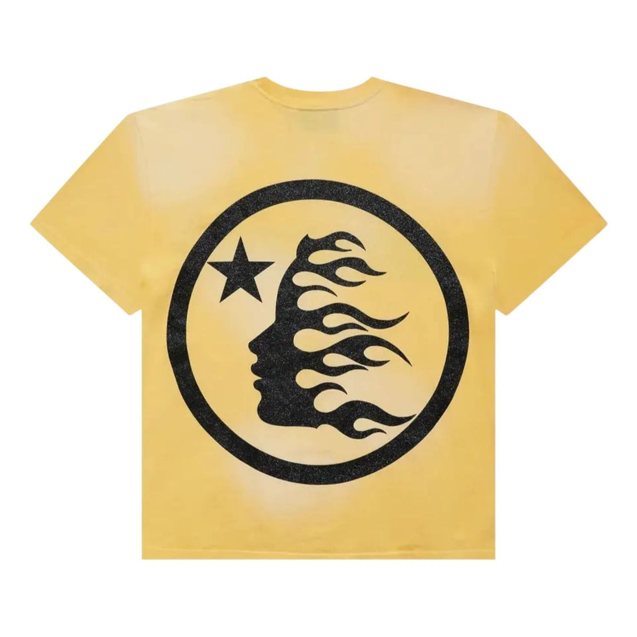 Hellstar Classic Black Glitter Logo T-Shirt 'Yellow' HSCC01TEE001-YELL