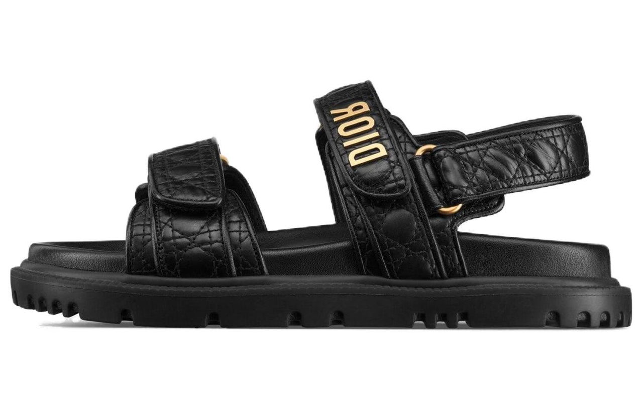 DIOR DiorAct Beach Sandals Women's Black