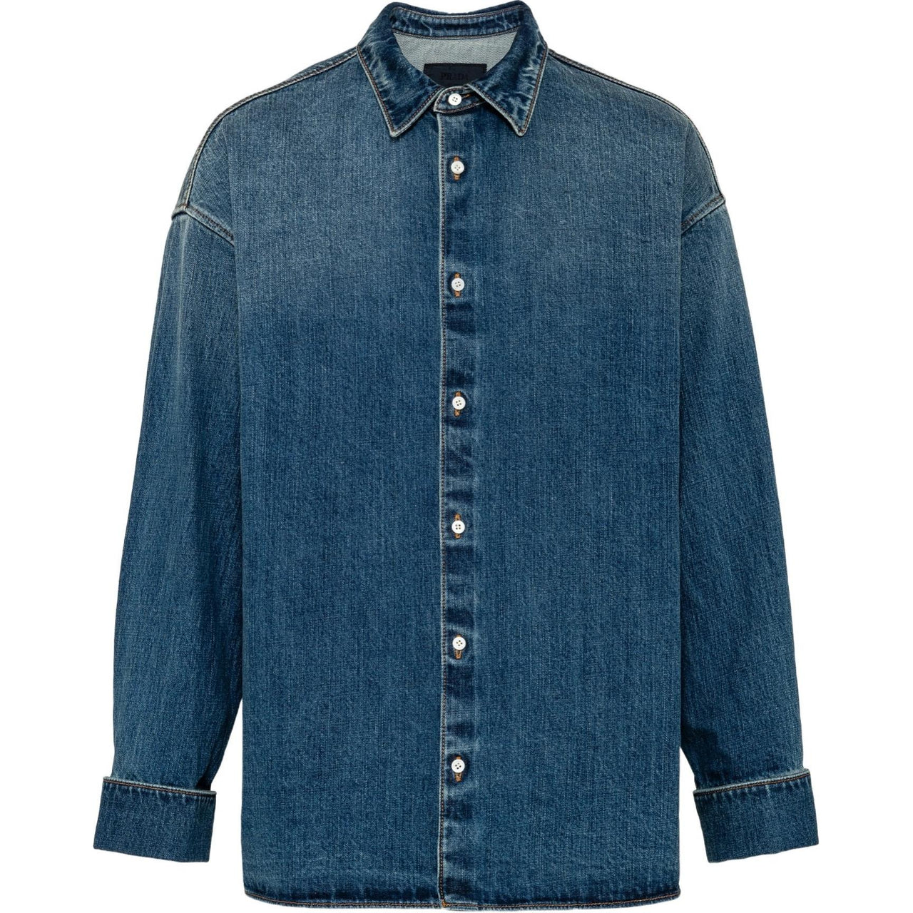 PRADA SS24 Denim Jacket Men's Blue