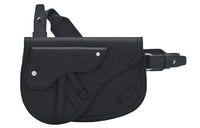 DIOR Saddle Grained Calfskin Saddle Bag Handheld One Shoulder Crossbody Fanny Pack Sling Bag Men's Navy