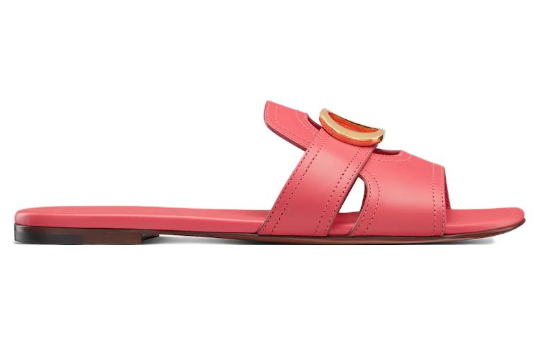 DIOR 30 Montaigne Slide Slippers Women's Red