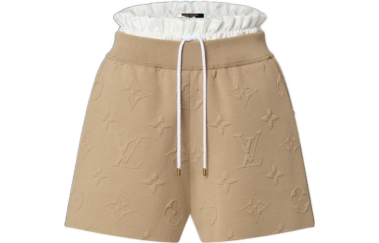 LOUIS VUITTON New Quarterly Products Of LV Casual Shorts Women's Brown