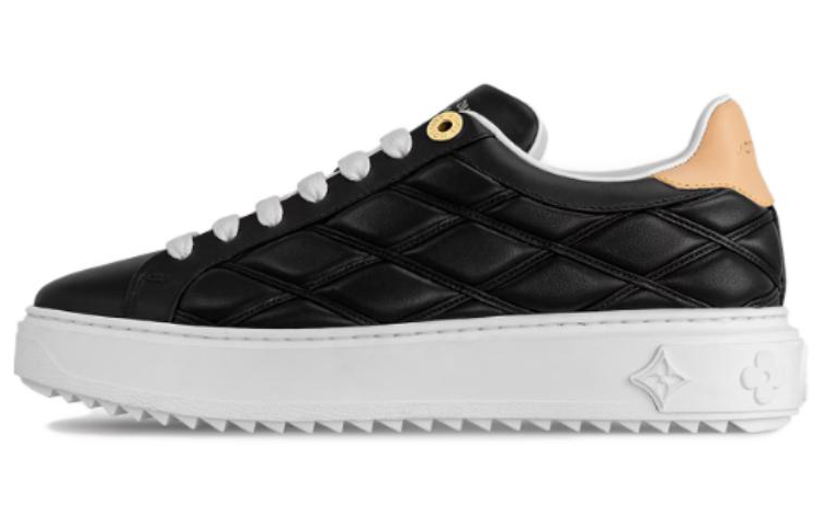 LOUIS VUITTON Low-Top Skateboard Shoes Women's Black