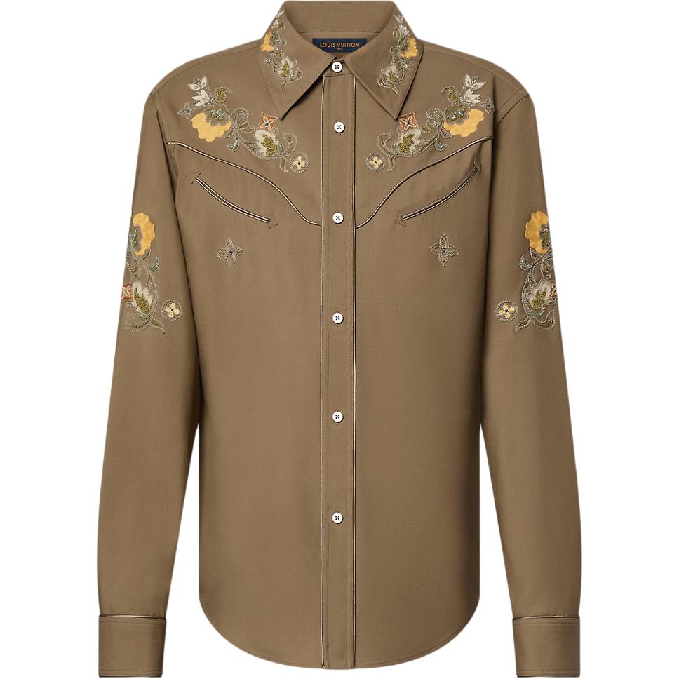 LOUIS VUITTON FW24 Shirt Men's Umber