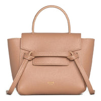 CELINE Belt Cow Leather Handbag Catfish Bag Shoulder Bag Crossbody Bag Handbag Women's Desert Rose