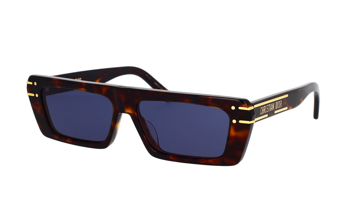 DIOR Irregular Shape Sunglasses Unisex Brown