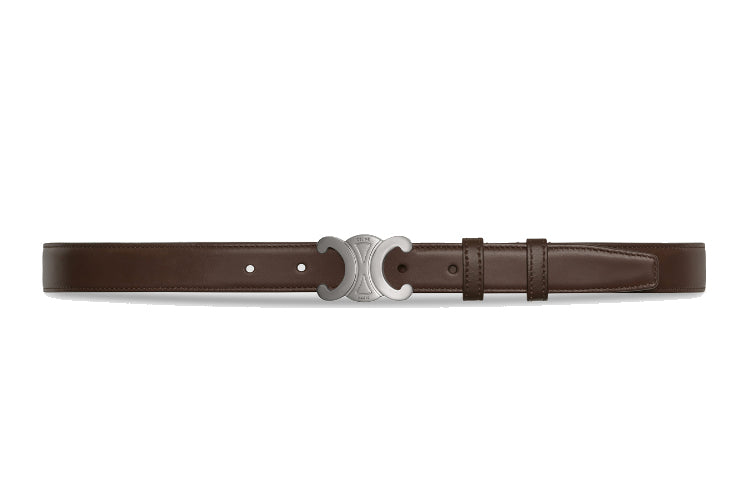 CELINE Medium Triomphe Belt In Taurillon Leather