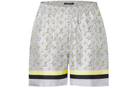 LOUIS VUITTON 1ABSZS 3D Monogram Stripe Accent Pajama Shorts