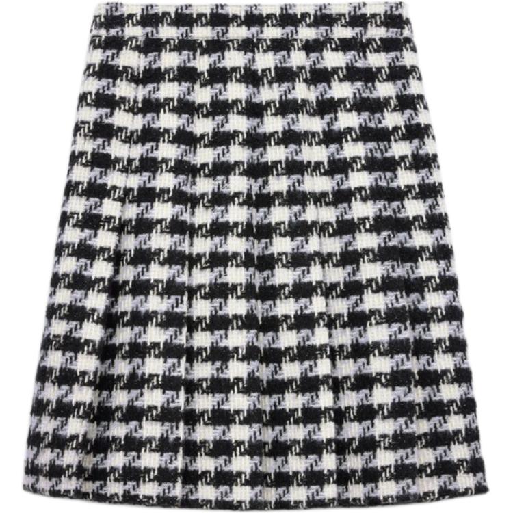 CELINE Casual Short Skirts Women's Black White