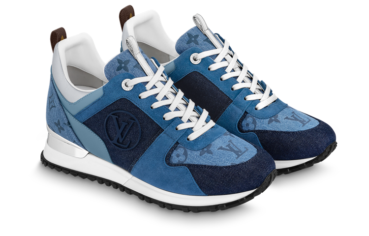 LOUIS VUITTON Run Away Anti-Slip Wear-Resistant Low-Top Sports Casual Shoes Women's Blue
