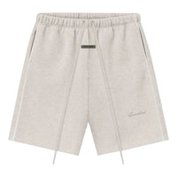 Fear of God Essentials Relaxed Fleece Sweatshort With Piping 'Heather Stone Cloud White' 160SP254552F