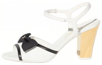 CHANEL Strap Sandals 8.5cm Women's White