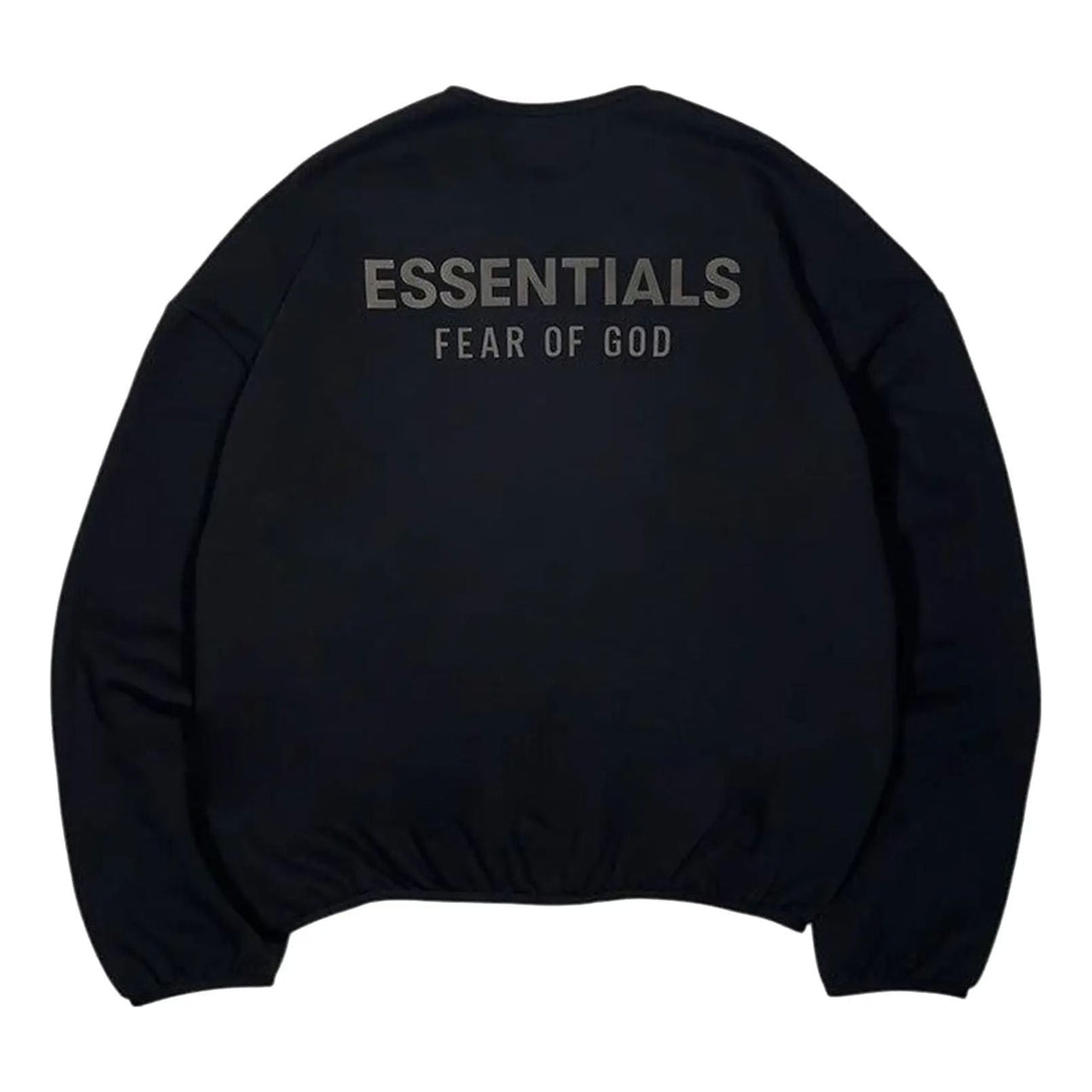 Fear of God Essentials Modern Fit Fleece Crewneck 'Jet Black' 192SP256540F