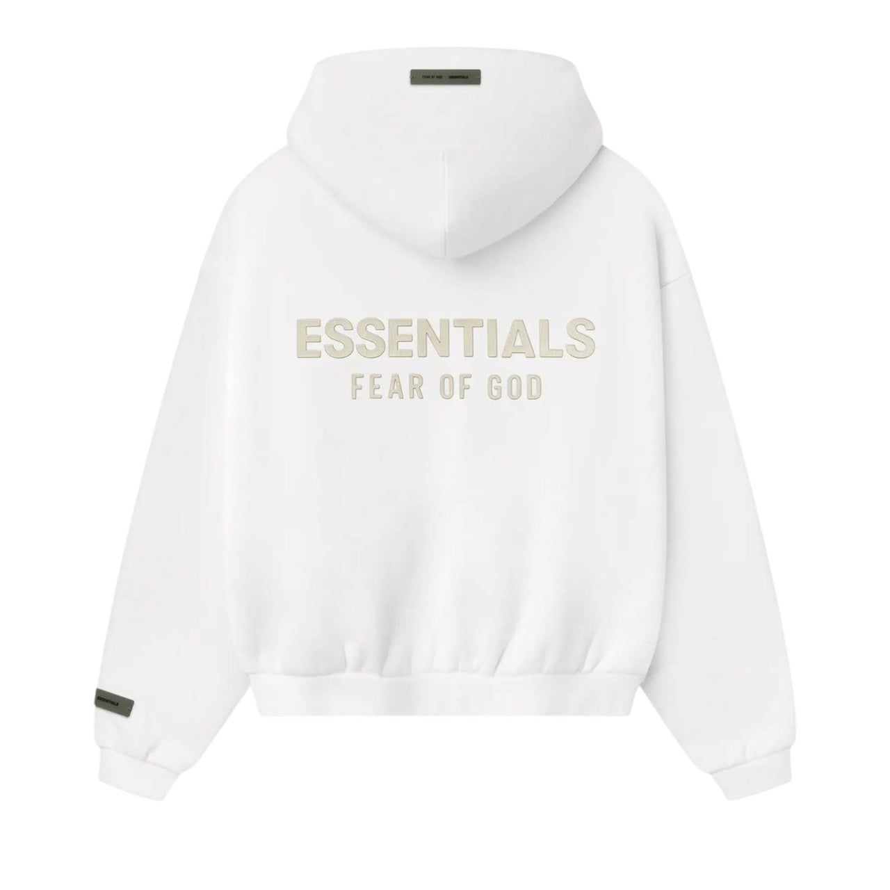 (GS)	Fear of God Essentials Fleece Zip-Up Hoodie 'Cloud White' 785SP252034K