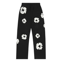 Denim Tears Cotton Wreath Baggy Sweatpants 'Black' SS25BAS11402048