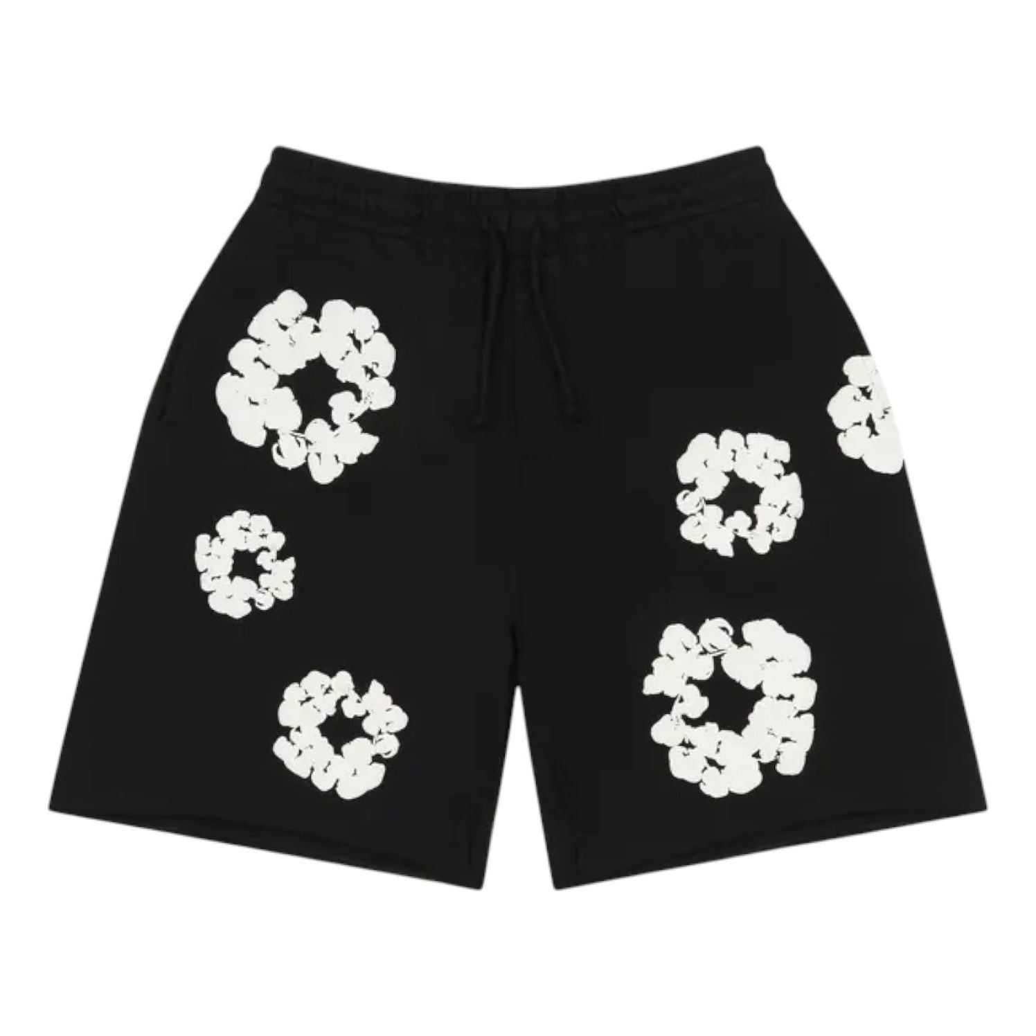 Denim Tears Cotton Wreath Sweatshorts 'Black' SS25BRS2952054