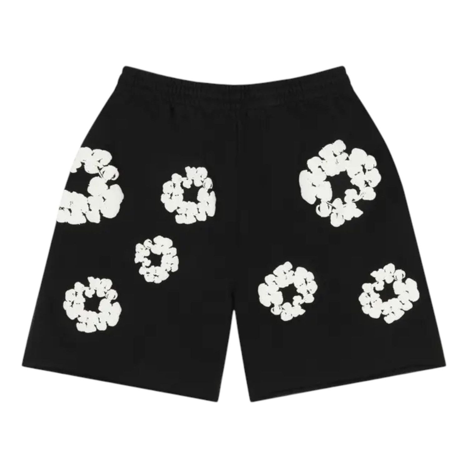 Denim Tears Cotton Wreath Sweatshorts 'Black' SS25BRS2952054
