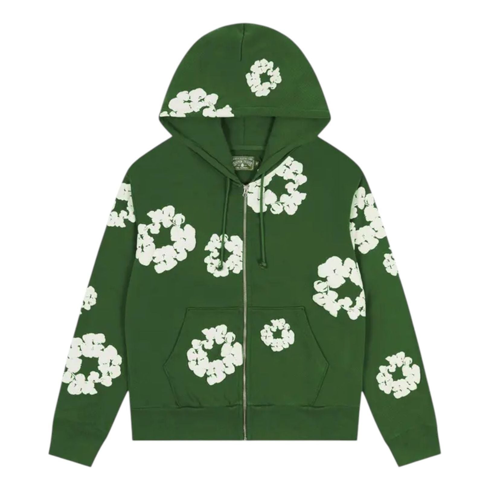 Denim Tears Cotton Wreath Zip Hoodie 'Green' SS25TZH11412041