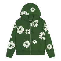 Denim Tears Cotton Wreath Zip Hoodie 'Green' SS25TZH11412041