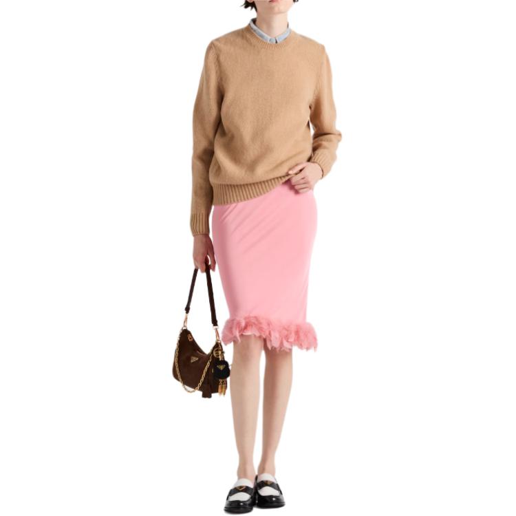PRADA Casual Long Skirt Women's Pink