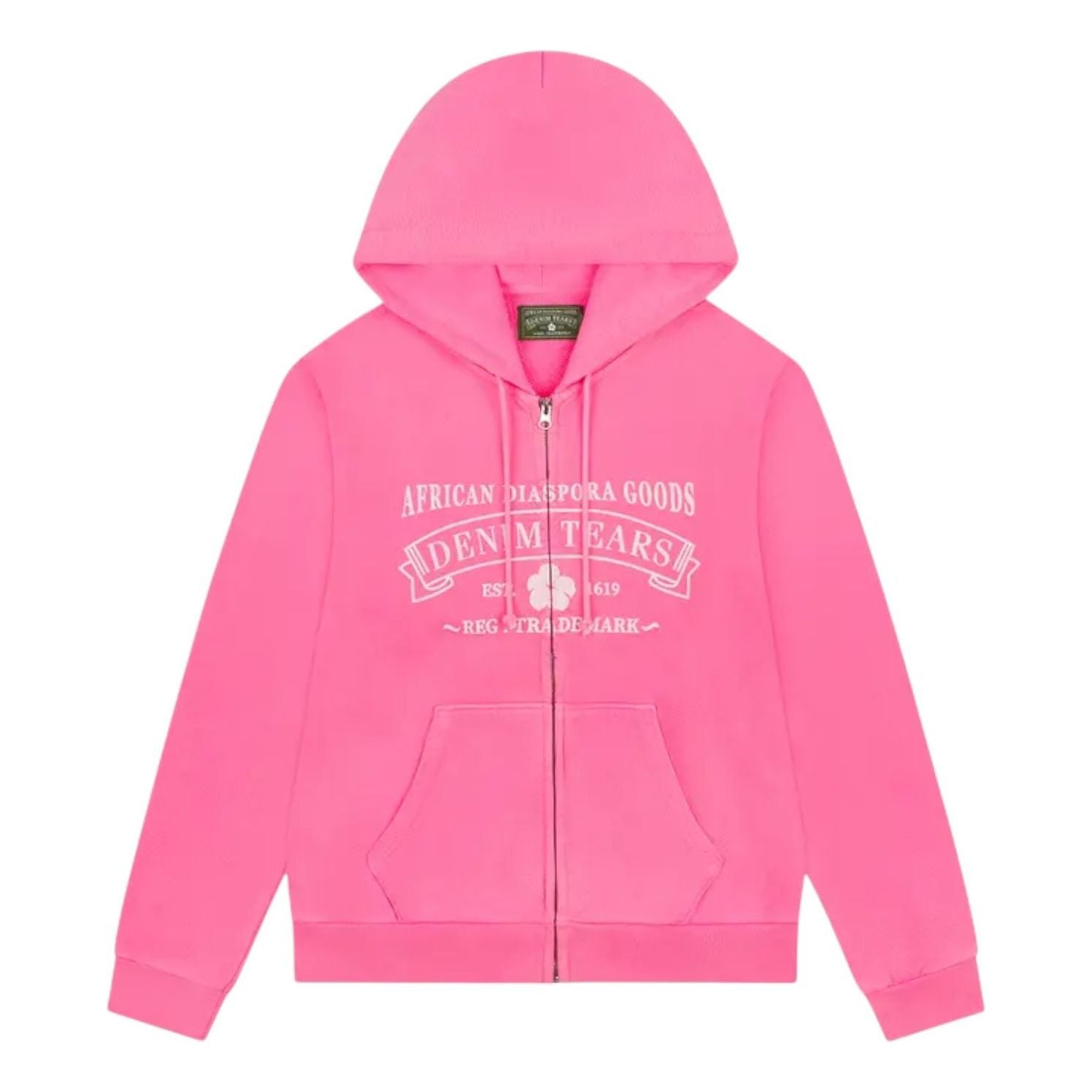 Denim Tears ADG Zip Hoodie 'Pink' SS25TZH006182
