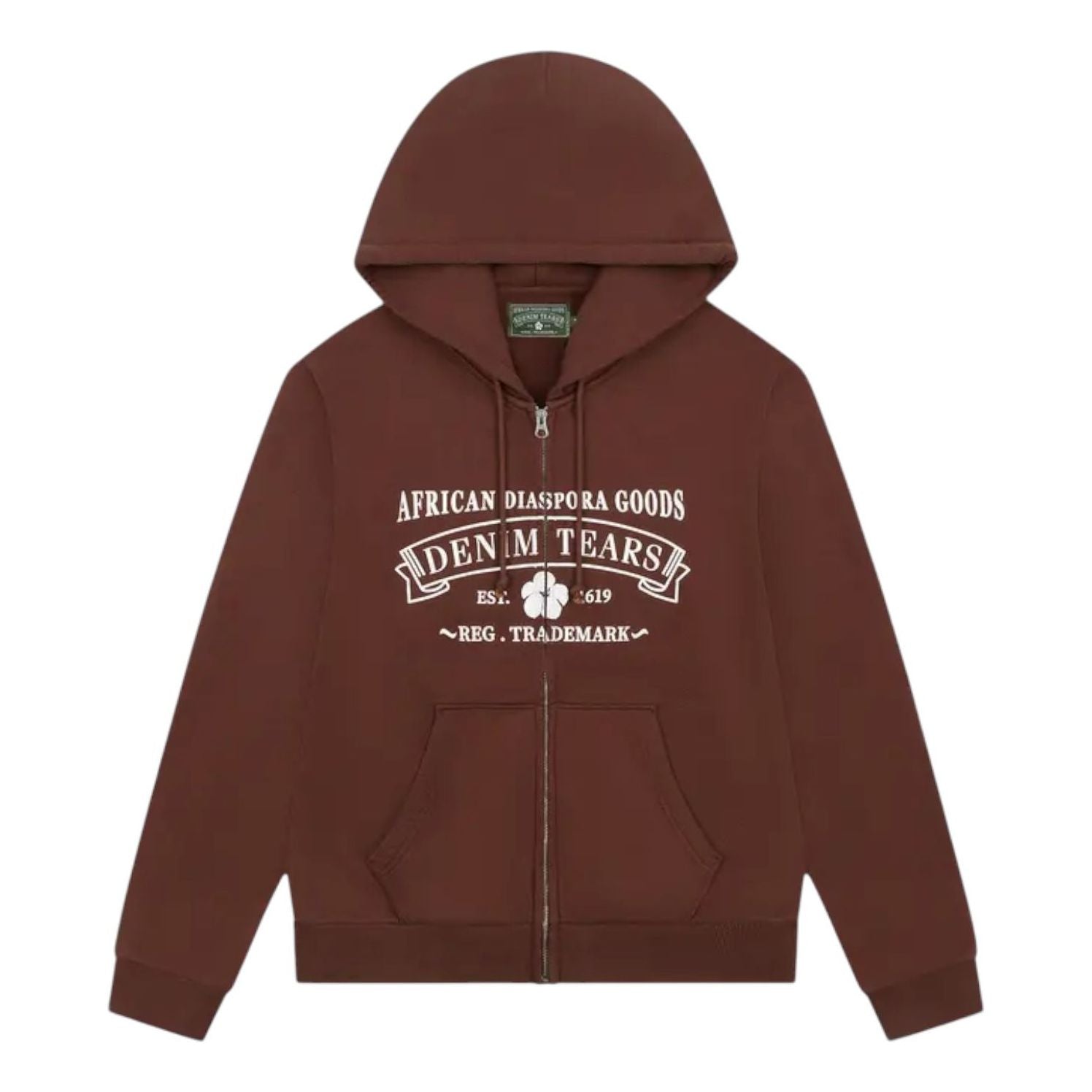 Denim Tears ADG Zip Hoodie 'Brown' SS25TZH0061926