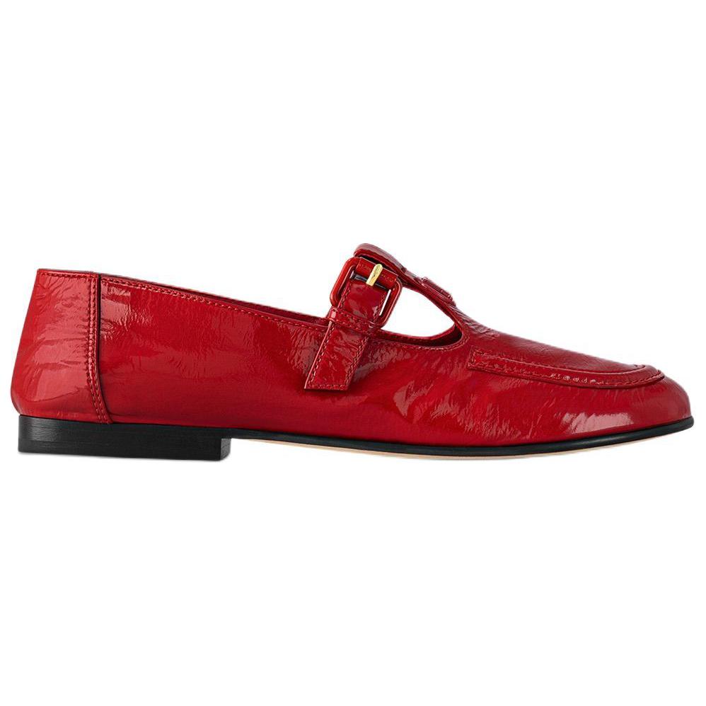 LOUIS VUITTON SOHO Flat Mary Jane Shoes Women's Red