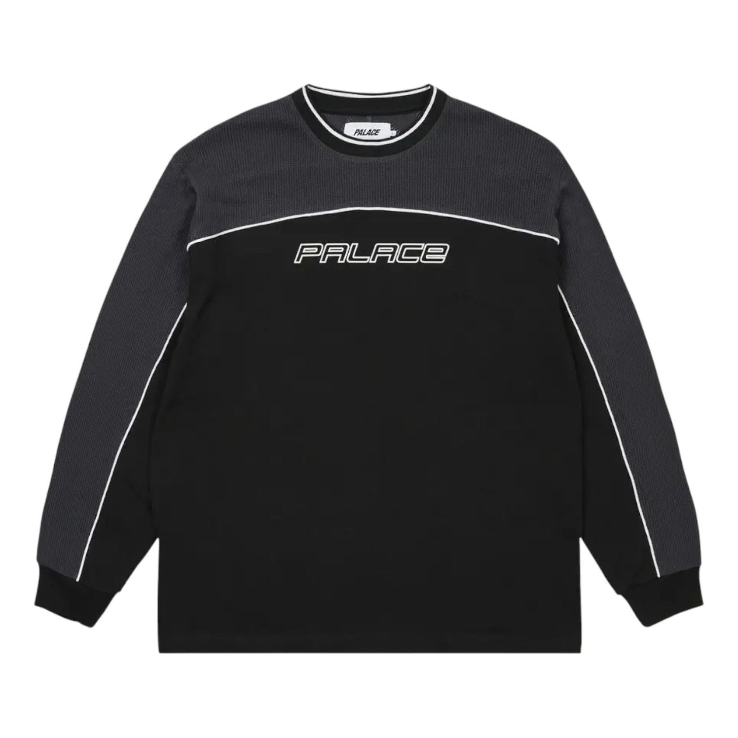 Palace Mesh Panel Long-Sleeve Shirt 'Slate' P29ES002