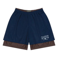 Denim Tears ADG Double Layer Mesh Shorts 'Navy Brown' SS25BRA005729