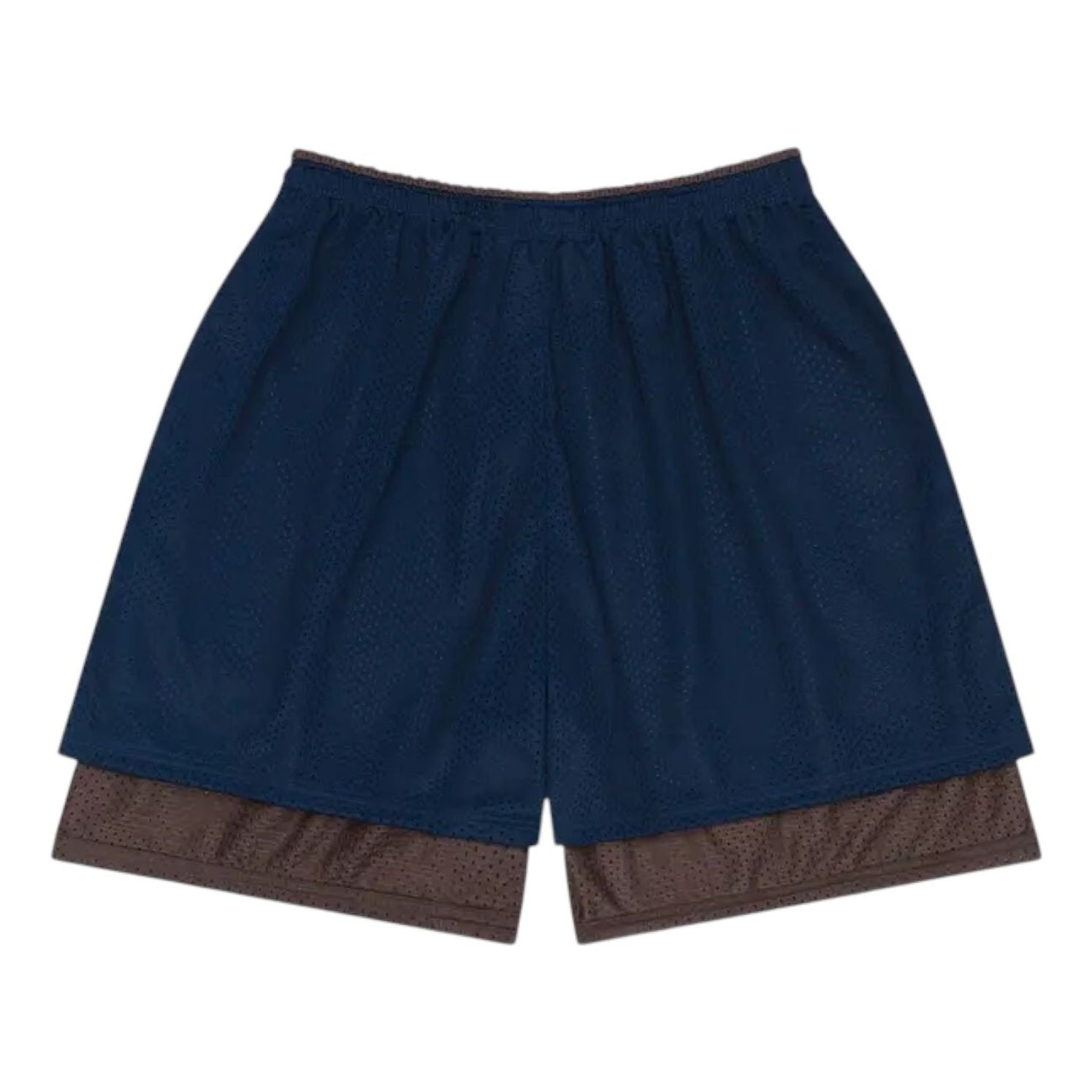 Denim Tears ADG Double Layer Mesh Shorts 'Navy Brown' SS25BRA005729
