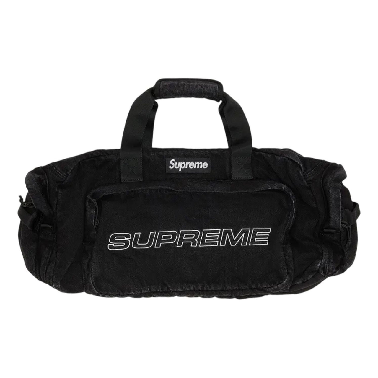Supreme Denim Duffle Bag 'Black' FW25B2-BLACK