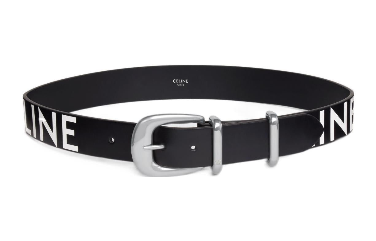 CELINE Leather Belts Men Black