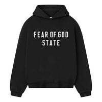 Fear of God Essentials Fleece 25FW Hood Sweatshirt 'Jet Black' 192SP256210F