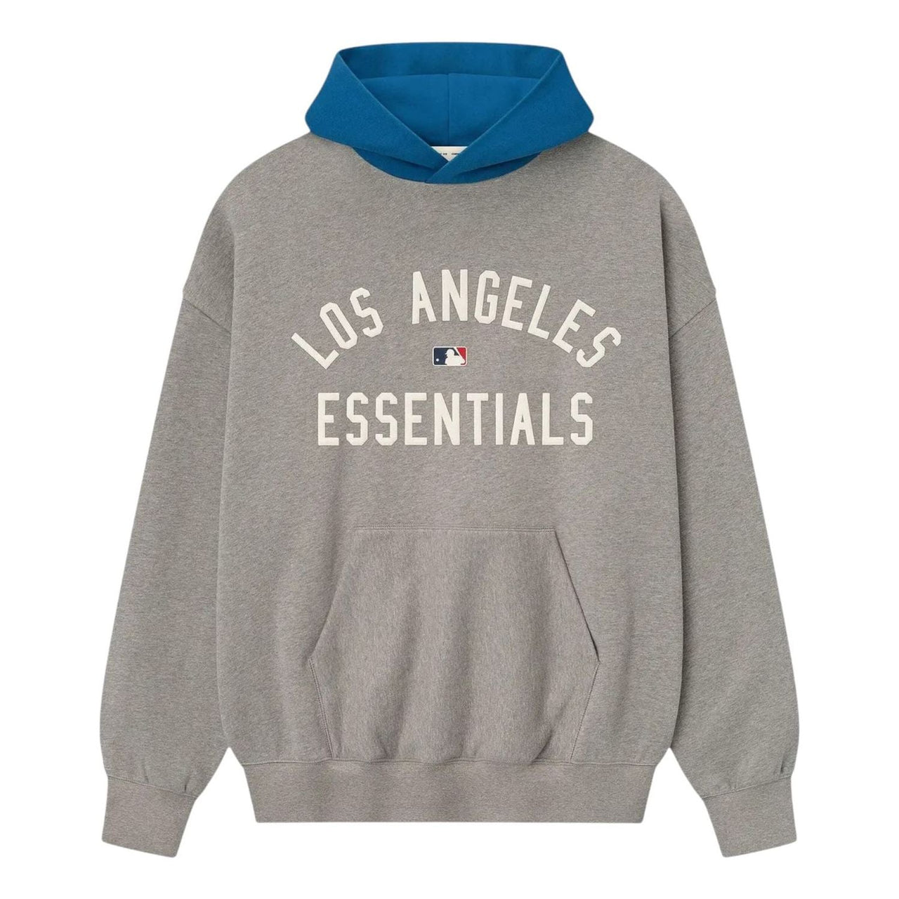 Fear of God Essentials FW25 Dodgers Sport Hoodie 'Concrete Heather Blue Sapphire' 192ML252009F