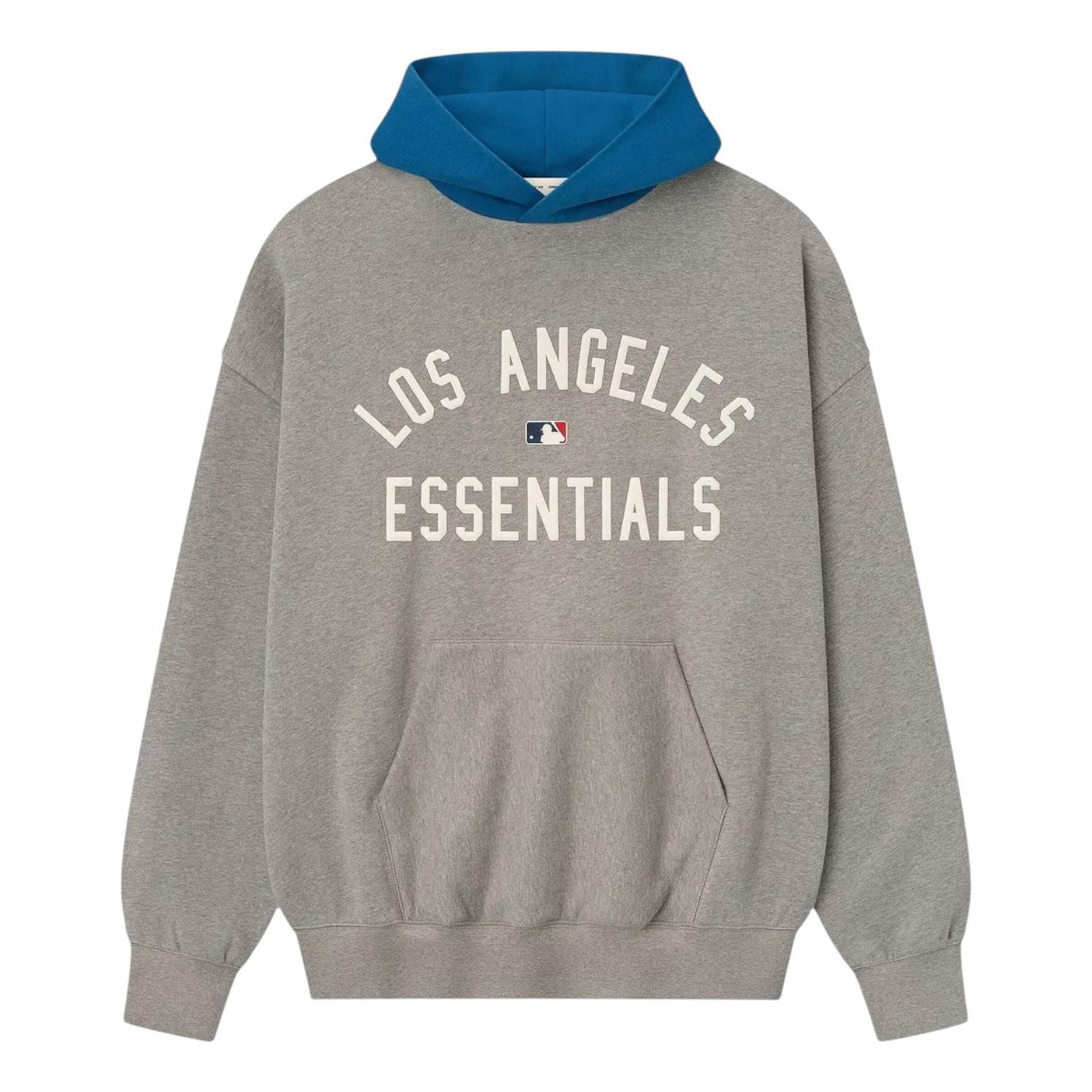Fear of God Essentials FW25 Dodgers Sport Hoodie 'Concrete Heather Blue Sapphire' 192ML252009F