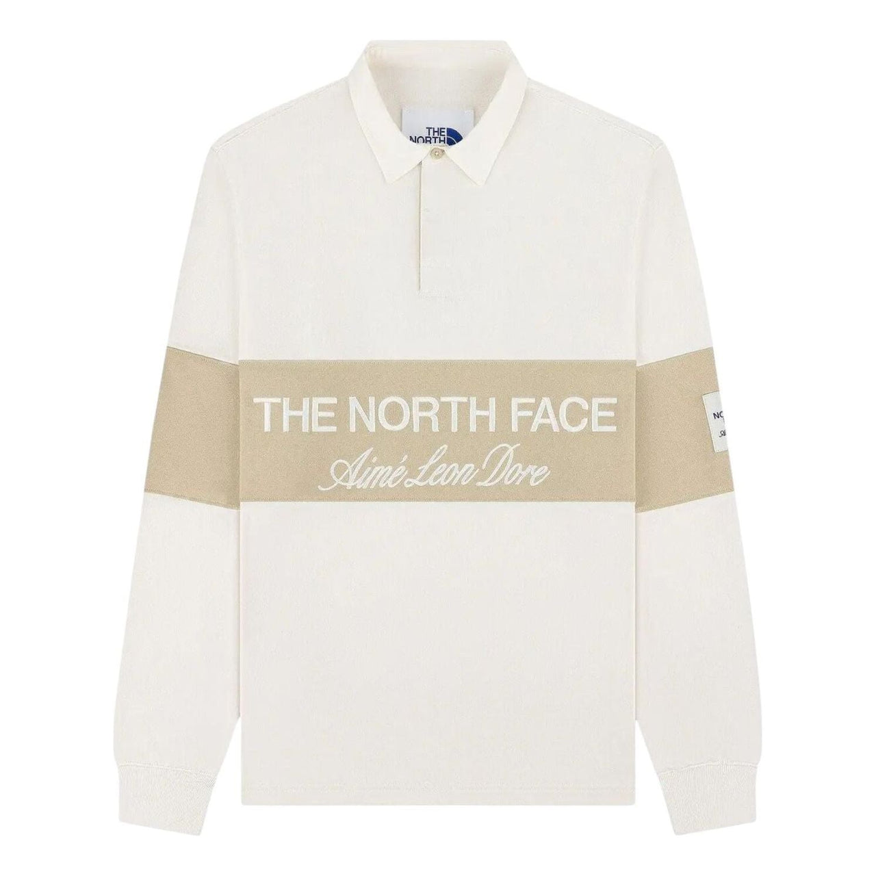 The North Face x Aimé Leon Dore Script Logo Rugby Long-Sleeve T-Shirt 'Pristine Safari' FW25CT002-PRIS