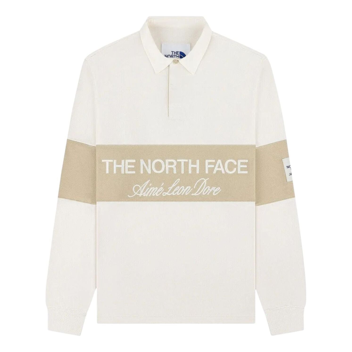 The North Face x Aimé Leon Dore Script Logo Rugby Long-Sleeve T-Shirt 'Pristine Safari' FW25CT002-PRIS