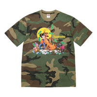 Supreme All Dogs Go To Heaven T-Shirt 'Woodland Camo' FW25T42-WOODLAND-CAMO