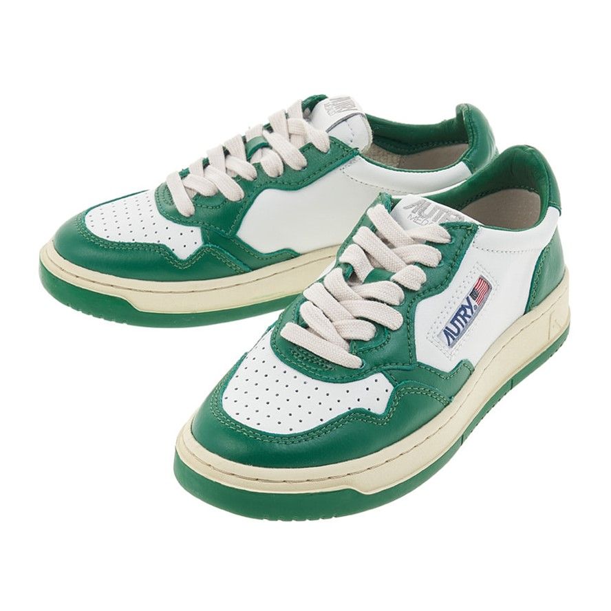 (WMNS) Autry Medalist Low Leather 'Green White' AULW-WB03
