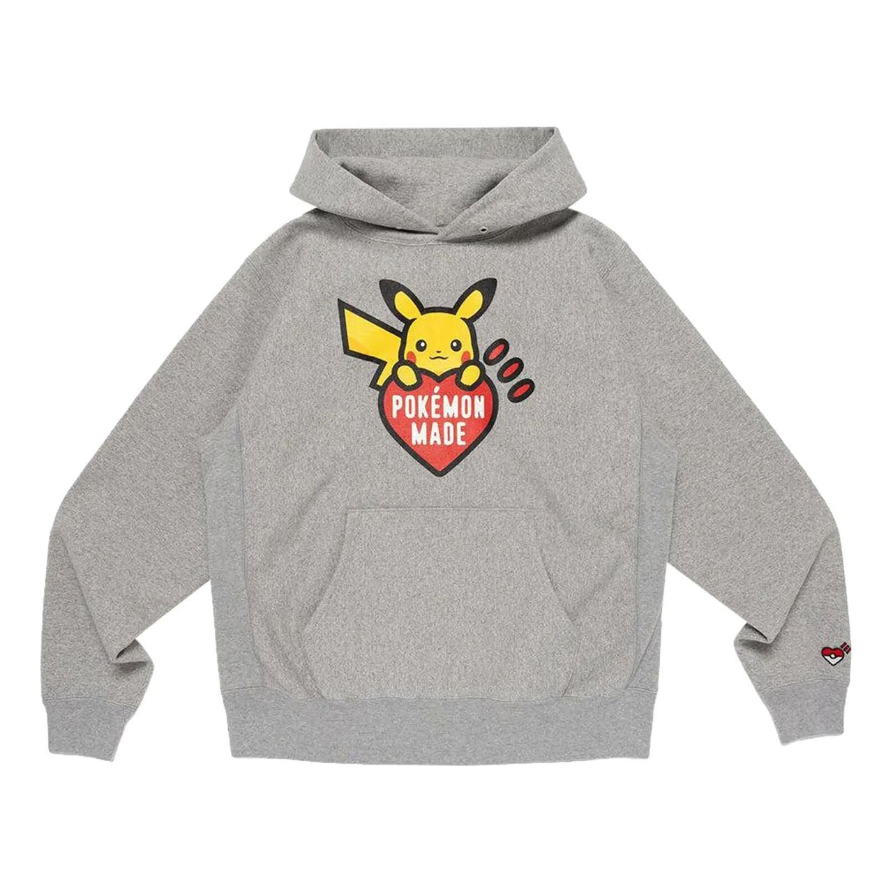 HUMAN MADE x Pokemon Made Pikachu Heavyweight Hoodie 'Grey' XX30CS006-GREY