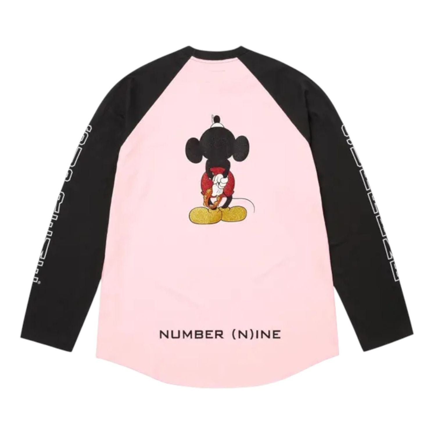 Supreme x Number (N)Ine x Mickey Mouse Raglan Long-Sleeve T-Shirt 'Pink' FW25KN46-PINK