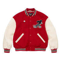 Supreme x Number (N)ine Mickey Varsity Jacket 'Red' FW25J50-RED