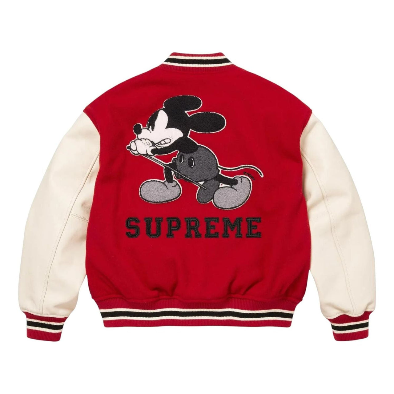 Supreme x Number (N)ine Mickey Varsity Jacket 'Red' FW25J50-RED