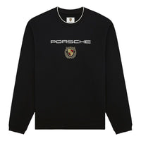 Aime Leon Dore x Porsche Embroidered Crewneck Sweatshirt 'Jet Black' FW25CS014-JET