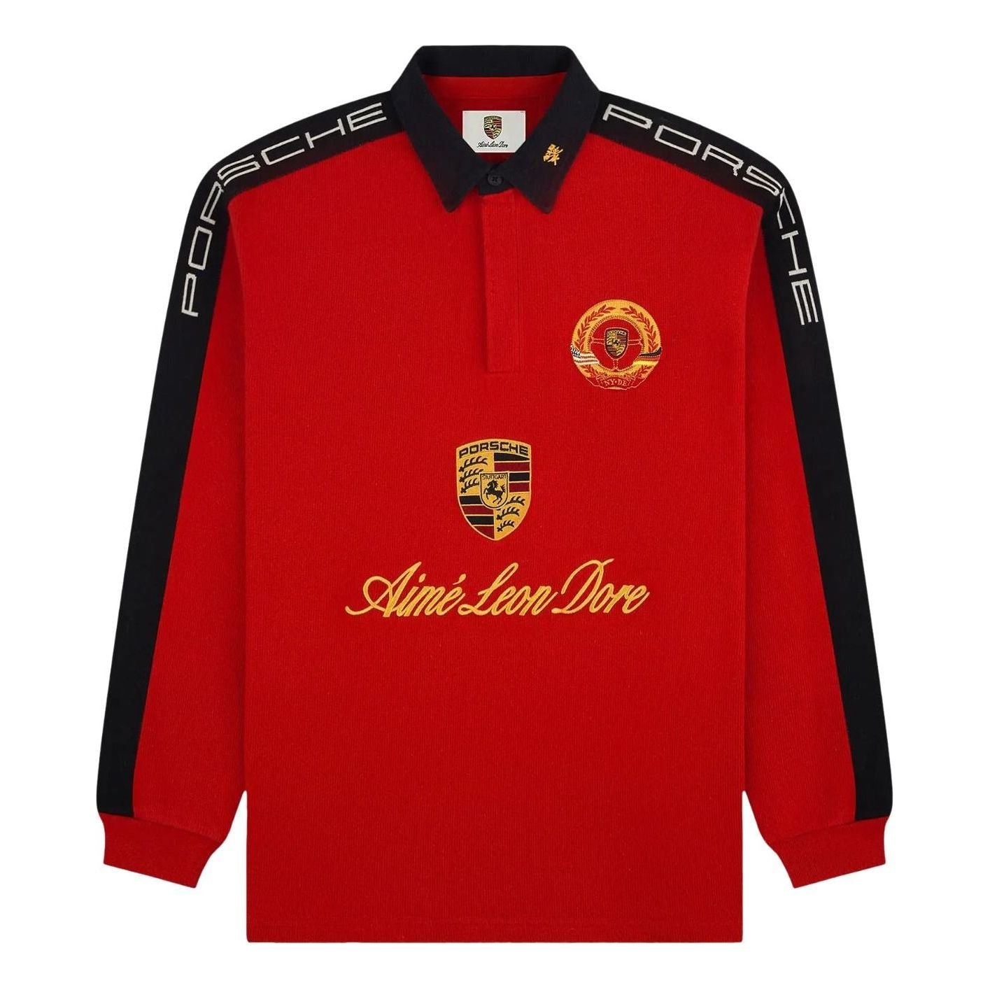 Aime Leon Dore x Porsche Crest Rugby 'Equestrian Red' FW25CT044-EQUE