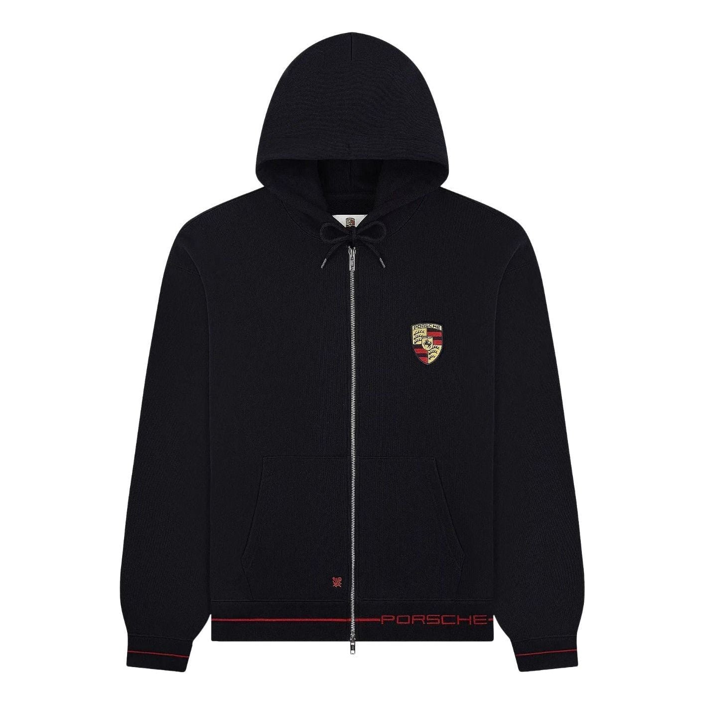 Aime Leon Dore x Porsche Full-Zip Hoodie 'Jet Black' FW25CH007-JET