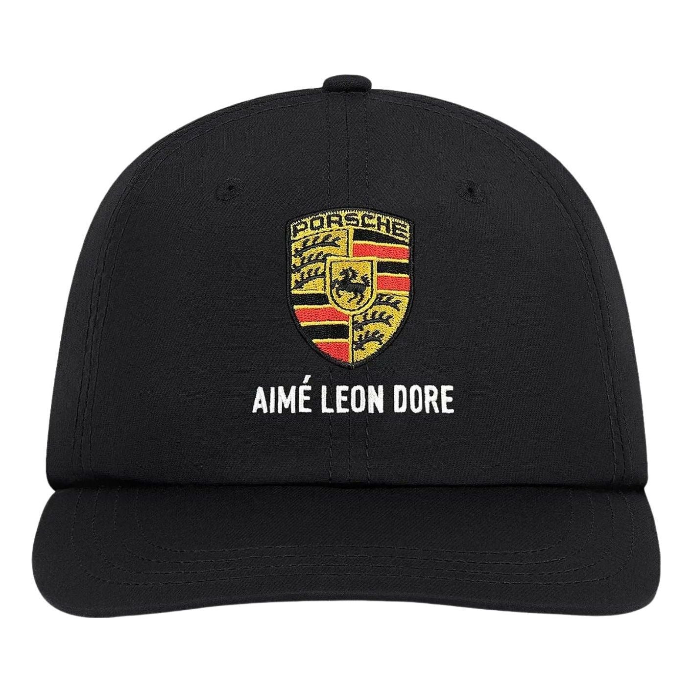 Aime Leon Dore x Porsche Nylon Logo Hat 'Jet Black' FW25AH049-JET