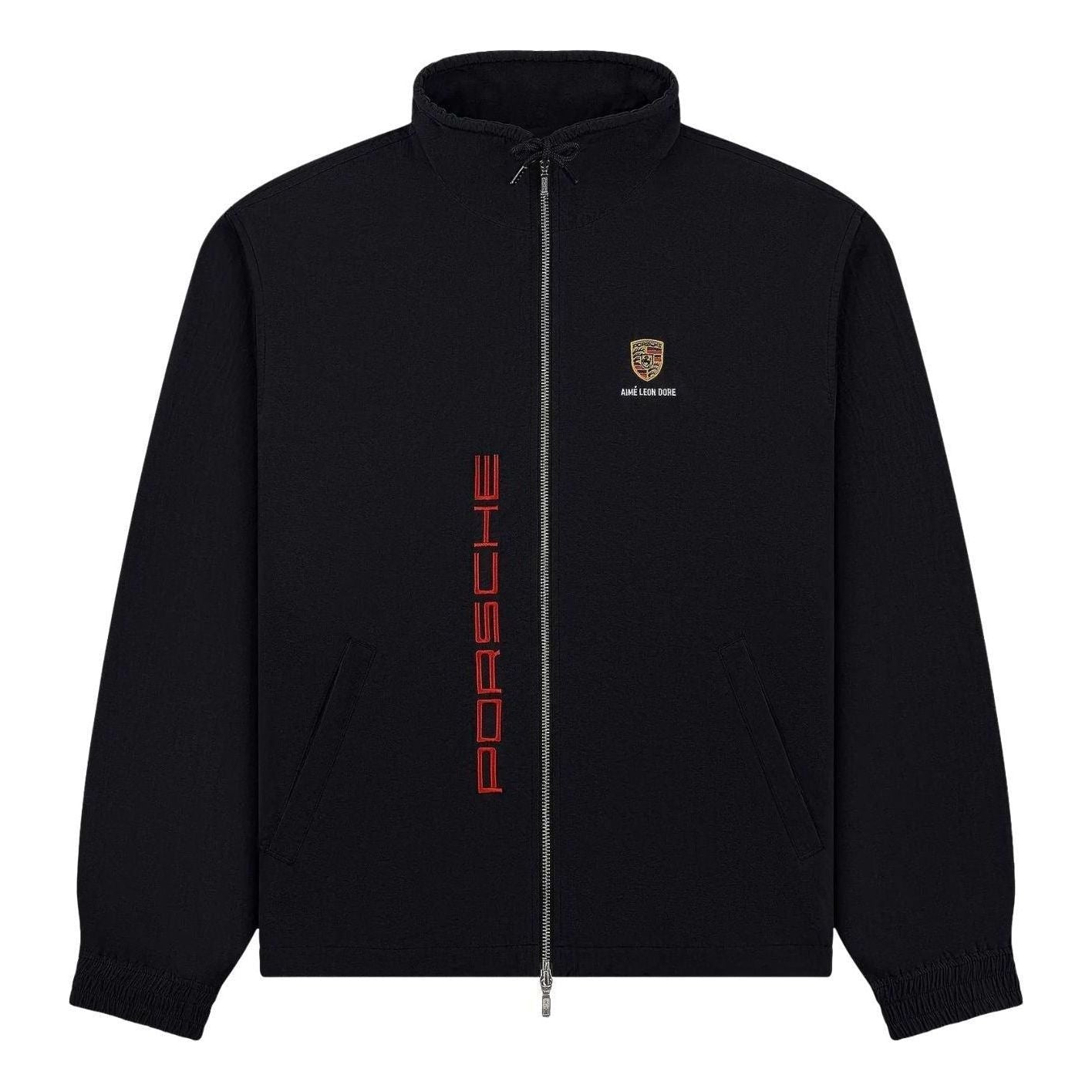 Aime Leon Dore x Porsche Nylon Track Jacket 'Jet Black' FW25WJ071-JET